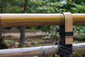 garde-corps en bambou nature
