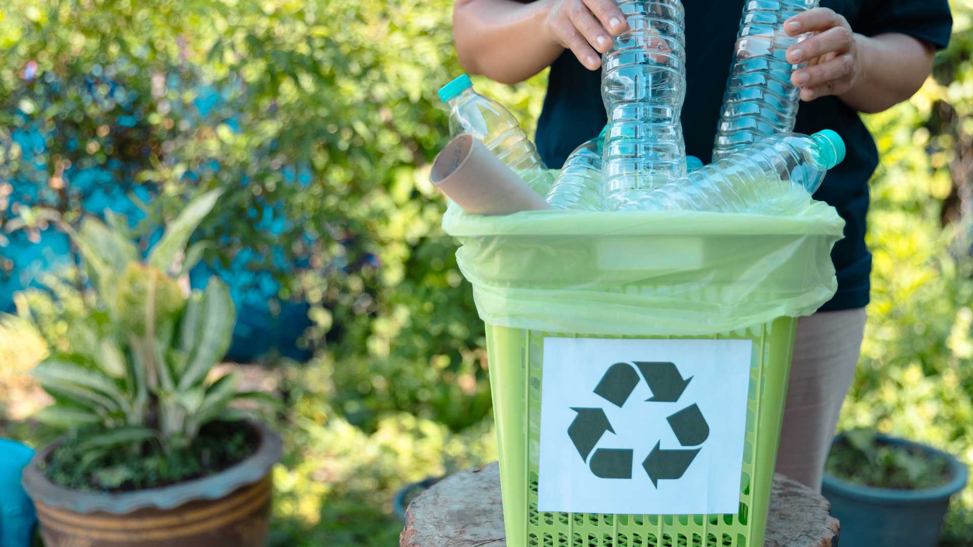 Poubelle de recyclage des déchets 