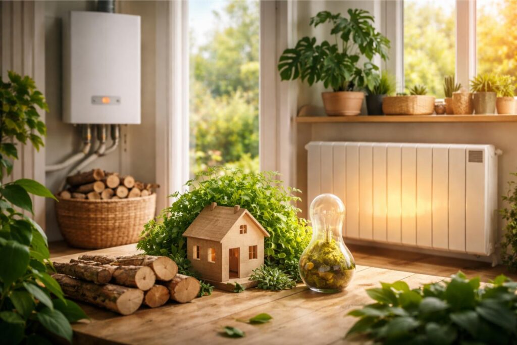 maison gaz electricite